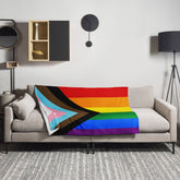 LGBT Progress Pride Flag Throw Blanket